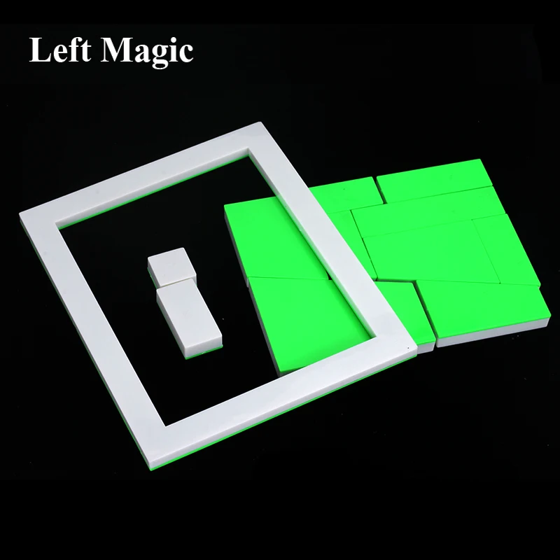 Plastic Miracle Block Area Never Change Magic Building Block Magic Tricks Sets Props Toys Perpetual Puzzle by Teny