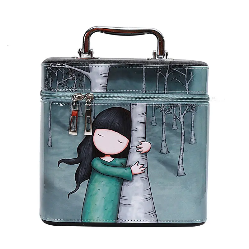 New Medium And High Cartoon Student Cute Make Up Bag Waterproof Large Capacity Makeup Bag Box Portable Storage Bag Cosmetic Bag