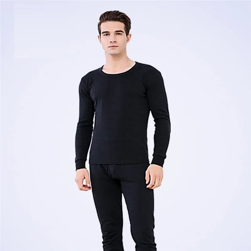 Ensemble de sous-vêtements thermiques pour hommes, combinaison d'hiver, longs, épais, garde au chaud