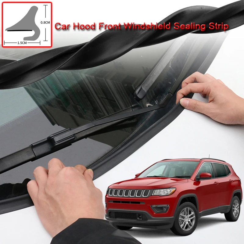 

For Jeep Compass 2010-2020 DIY Car Seal Strip Windshied Spoiler Filler Protect Edge Weatherstrip Strips Sticker Auto Accessories
