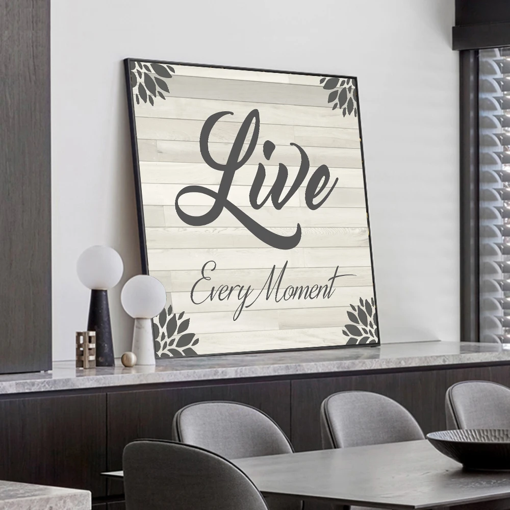 

Bathroom Wall Decor Artworks Love Live Laugh Canvas Interior Paintings Grey Posters Pictures Inspirational Room Decoration