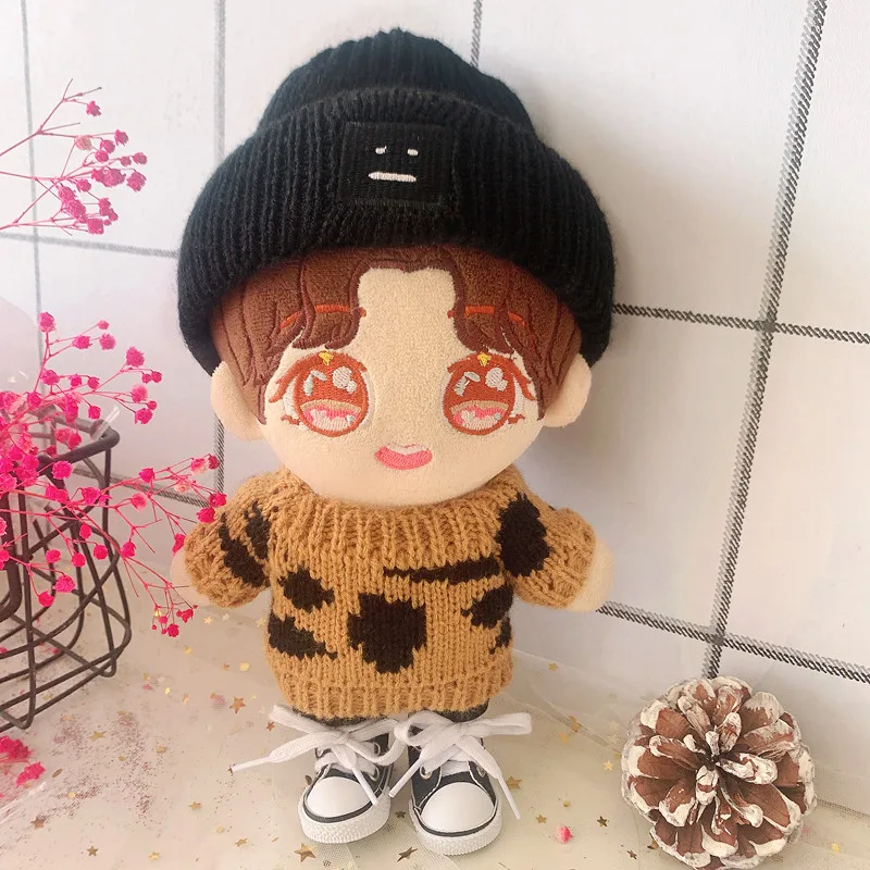 20cm idol Zhu Yilong Plush Doll Suit Body-Shape Doll Accessories Birthday Present Replaceable Clothes Toys Christmas Gift