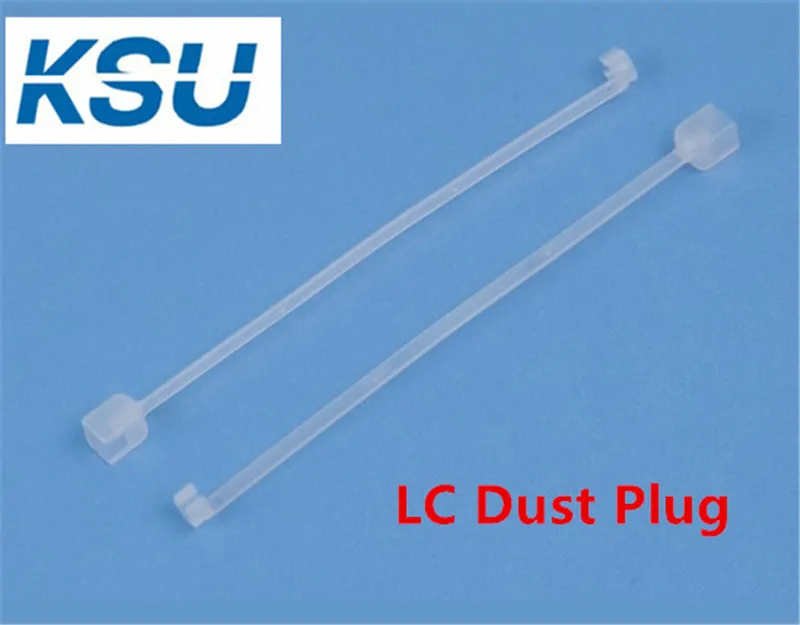 100pcs LC dust caps Chain dust plug with long tails for fiber optic connector 2.5mm 1.25mm FC ST SC dust cover free shipping