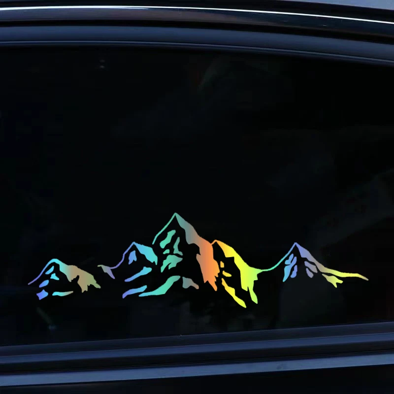 Mountain Die-Cut Vinyl Decal Car Sticker Waterproof Auto Decors on Car Body Bumper Rear Window Laptop Choose Size #S60631