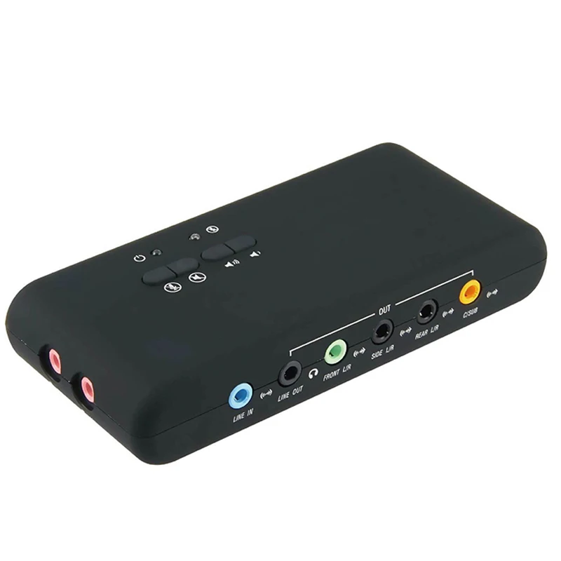 USB 2.0 7.1-channel Sound Card with Optical interface, dual microphone heads, live broadcast sound card equipment