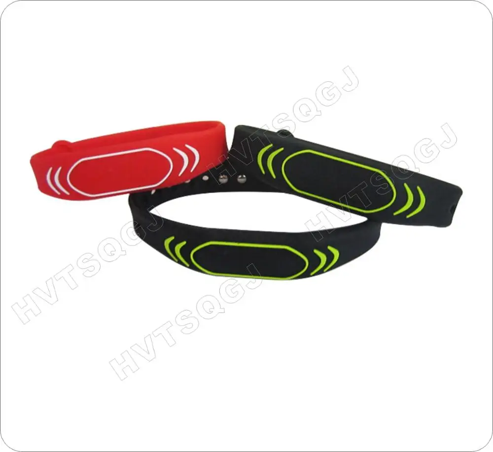 125khz ID Waterproof Adjustable Silicone Wristband Bracelet Keyfob Token RFID TK4100 Tags Sauna Room Key Ring 5pcs Fast Shipping