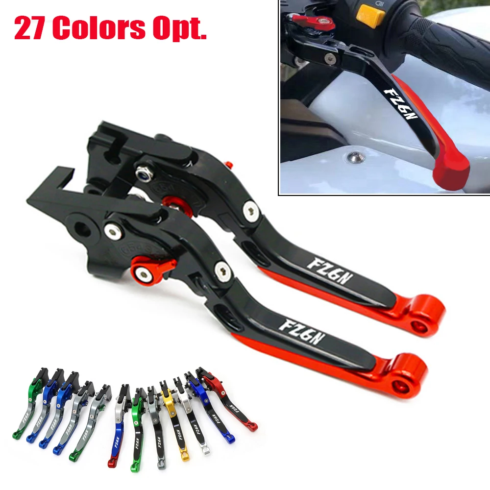 For Yamaha FZ6N FZ6 N FZ6 FAZER 2004-2010 Motorcycle Accessories Adjustable Extendable Folding Brake Clutch Lever Handlebar Grip