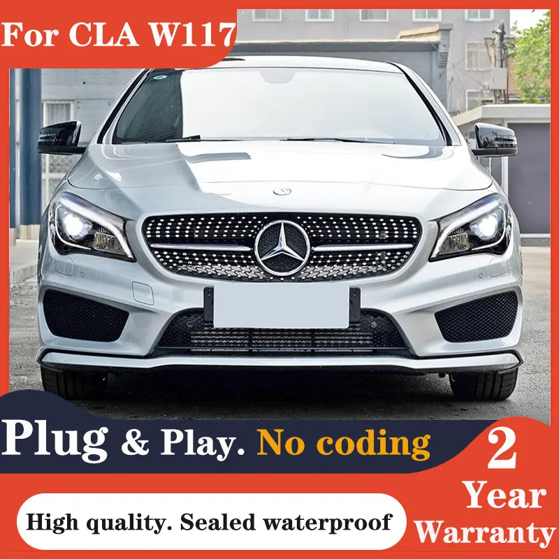 

Стайлинг автомобиля для Benz CLA W117 2014-2018 CLA180 CLA220 CLA200 CLA260, фара головного света, двойной проектор