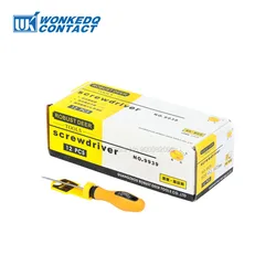 5Pcs 슬롯 스크류 드라이버 WKT 2.5x75 5x100 딘 레일 터미널 블록, 와이어 전기 핸들 미니 마그네틱 스크루 드라이버 Mannal 도구