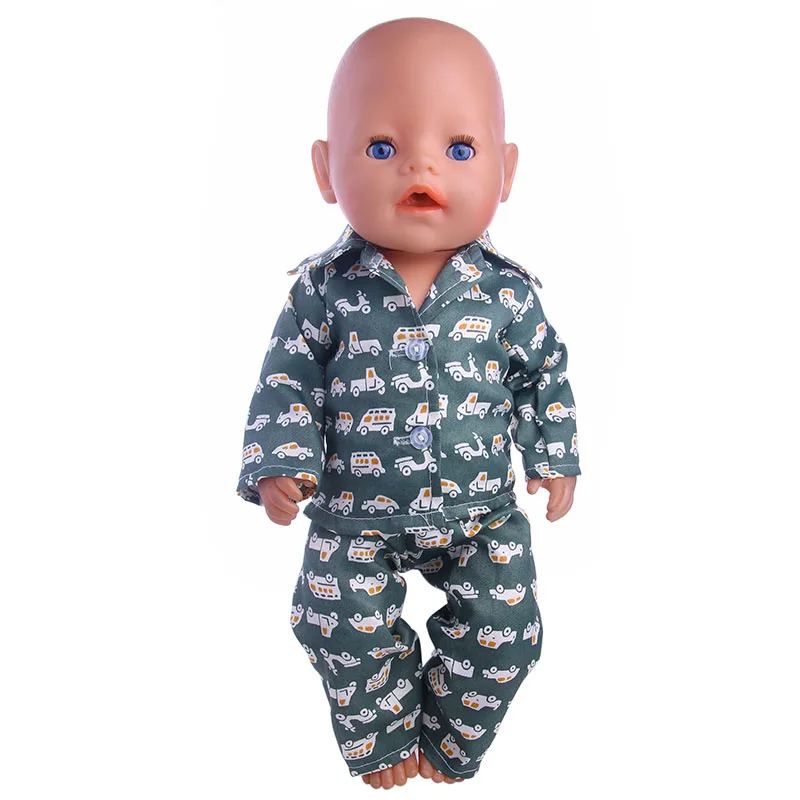 Pop Pyjama 15 Stijlen Patroon Kleding Voor 18 Inch Amerikaanse & 43 Cm Geboren Baby Onze Generatie Kerst Verjaardag Meisje speelgoed Gift