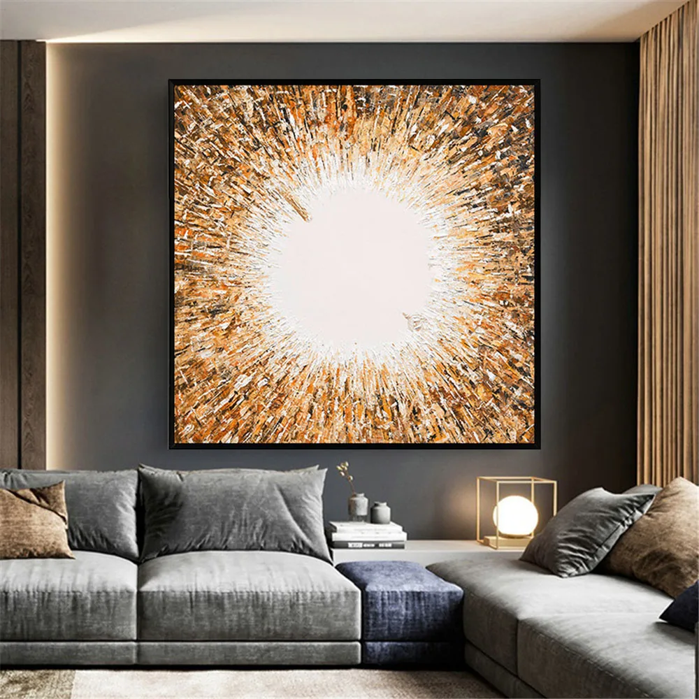 Handmade Abstract Oil Paintings Explosion Origin Creative Canvas Art Modern Office Hotel Restaurant Home Decor Hanging Painting