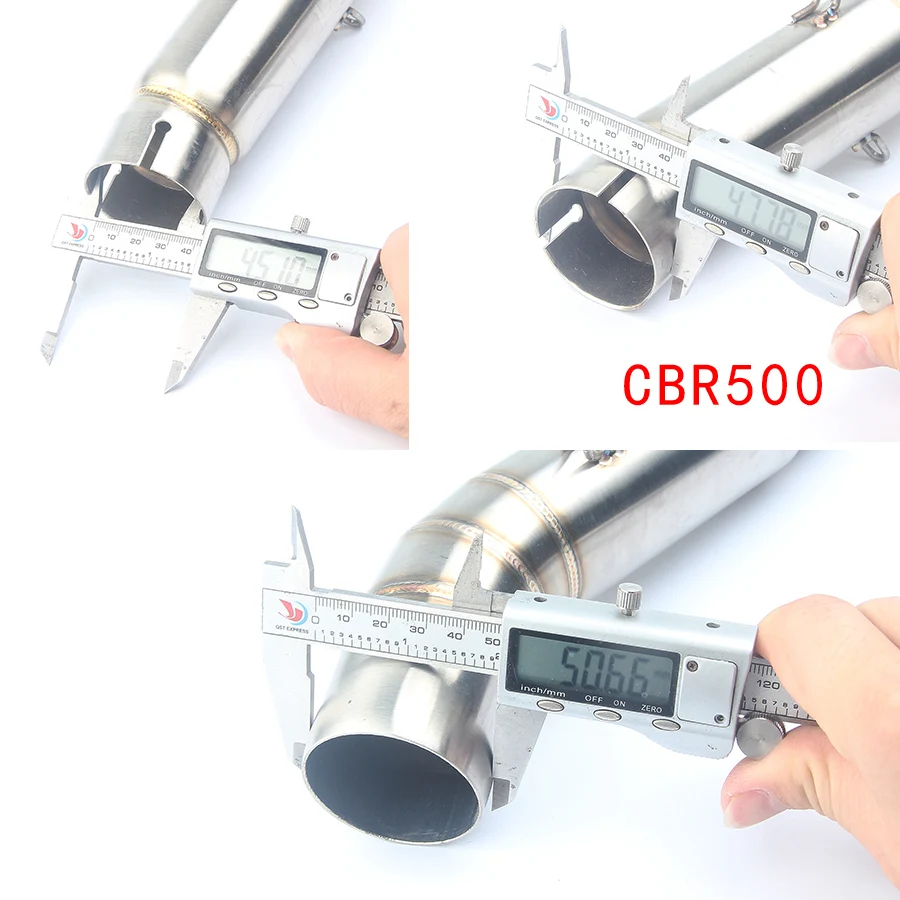 For CBR500  CBR 500R CBR300 2012-2015  CB400 CB 400 Motorcycle Exhaust Middle Pipe Muffler Connector Slip-on Adapter 2012-2015