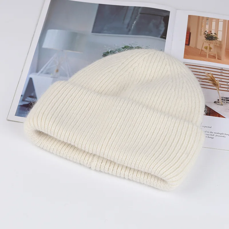 USPOP New Winter Hats Women Knitted Beanies Hats Thick Warm Soft Rabbit Hair Skullies