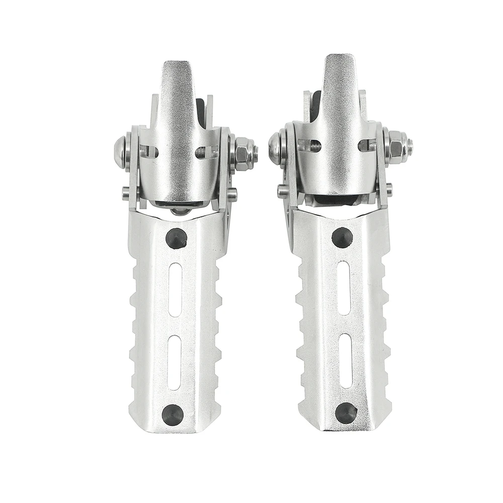 Motorcycle Highway Front Foot Pegs Folding Footrests Clamps 22-25mm Footpeg For Honda CRF1100L CRF1000L ADV CB500X CB400X CB500F