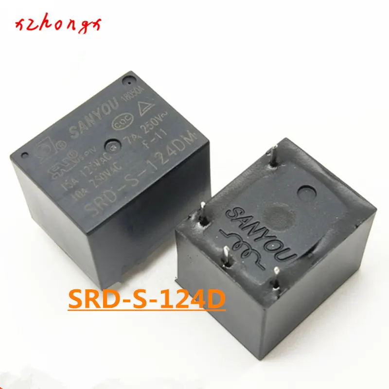 

SRD-S-105DM SRD-S-112DM SRD-S-124DM SRD-S-148DM 4PINS 10A 5VDC 12VDC 24VDC 48VDC Power Relay