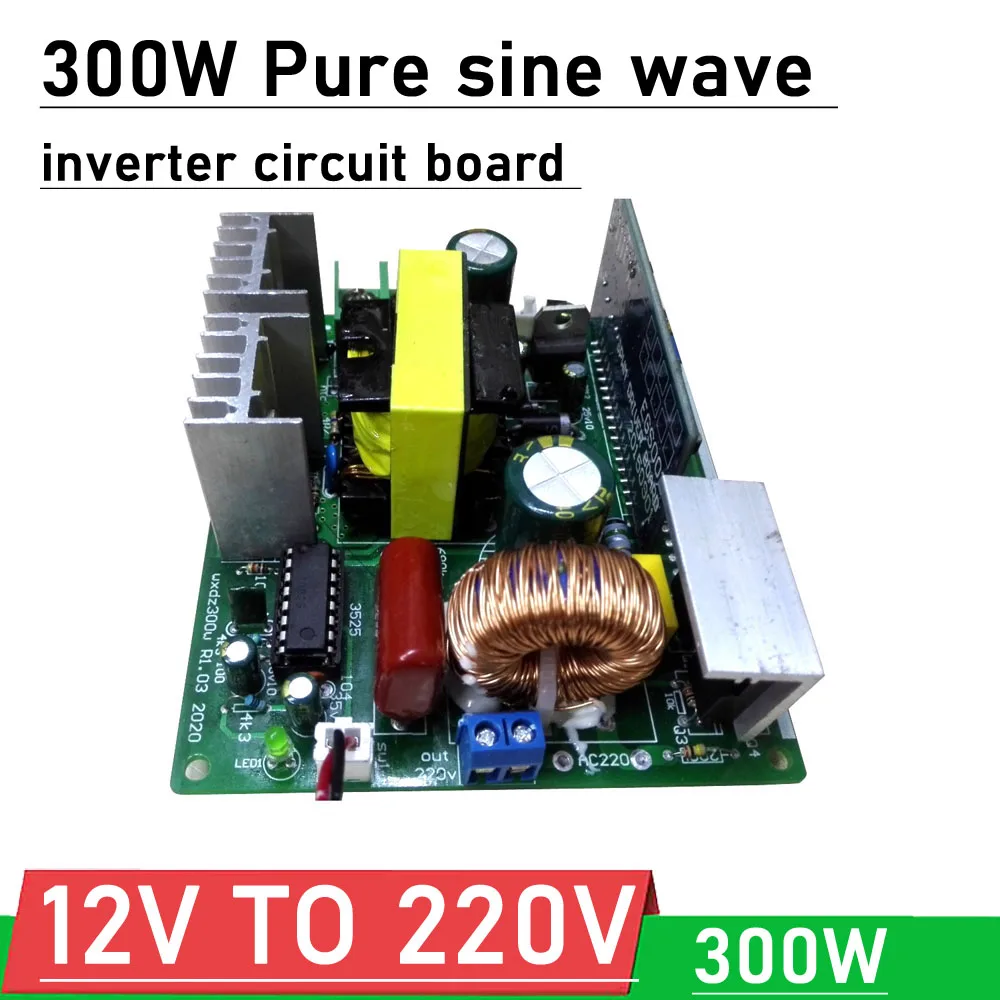 

Pure Sine Wave 300W 12V TO 220v inverter circuit board boost converter DC TO AC POWER regulator Module