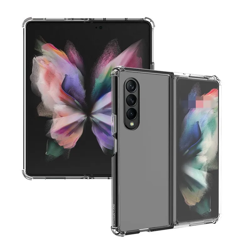 Crystal Clear Case for Samsung Galaxy Z Fold 3 Transparent Case All-inclusive Explosion Proof Cover for Galaxy Z Fold3 Case New