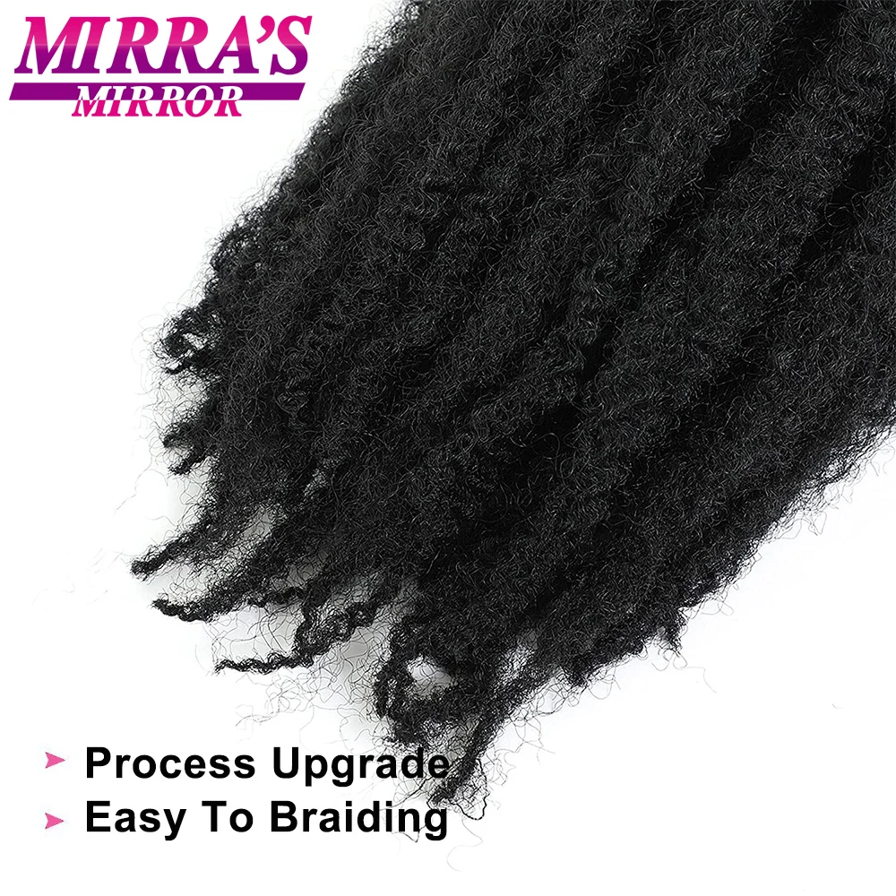 Marley Twist Braiding Hair 18/24 Inch Marley Twist Hair Afro Kinky Curly Faux Locs Crochet Hair Synthetic Marley Hair Extension