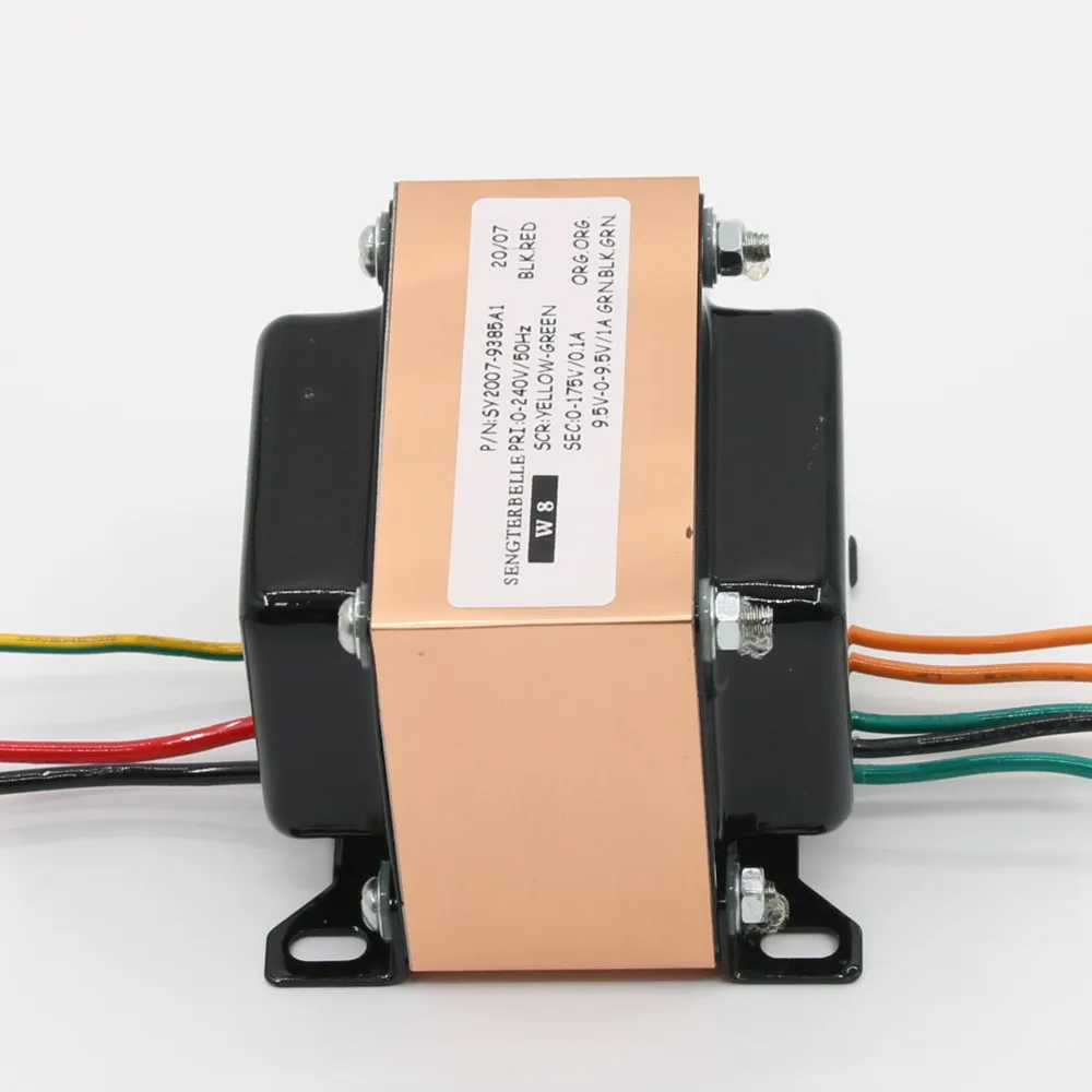 튜브 프리앰프/앰프용 1PC Hifi 0-175V 9.5V-0-9.5V EI 유형 오디오 전력 변압기