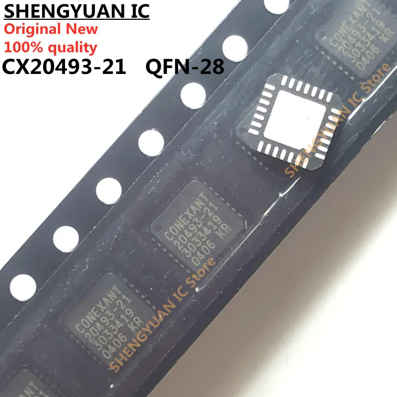 5pcs/lot  CX20493-21  20493-21  CX20493  20493  QFN-28 SmartV.XX Modem Original New 100% quality