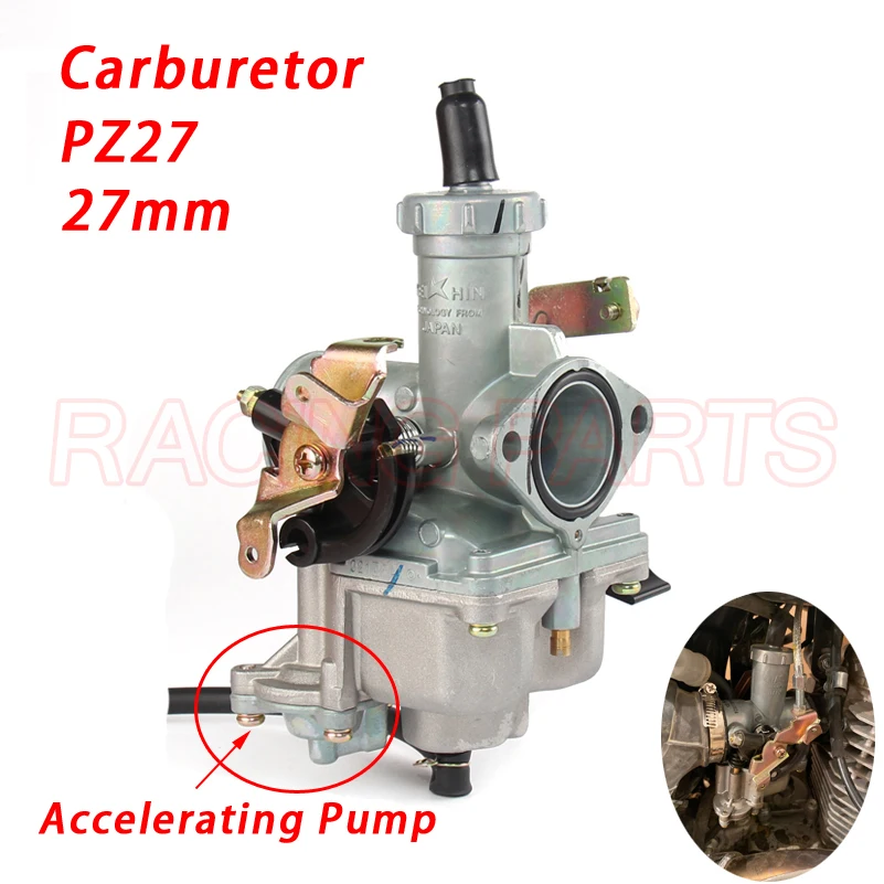 

PZ27 Carb Cable Choke 27mm accelerator Pump Carburetor For KEIHI 140 150 160 200cc Dirt Bike ATV Quad GO Kart