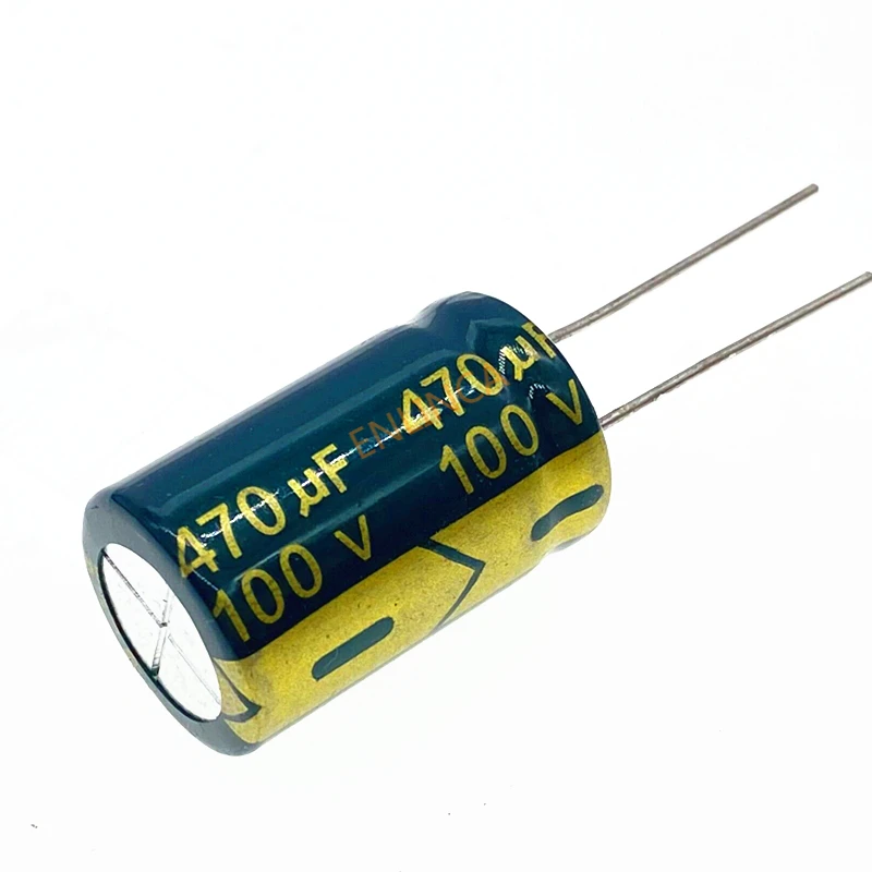 5pcs/lot High Frequency Low Impedance 100V 470UF 16*25 20% RADIAL Aluminum Electrolytic Capacitor 470000nf 20%