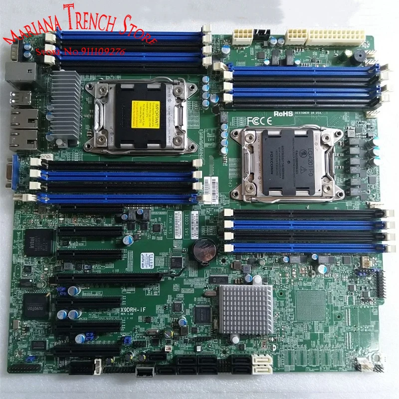 X9DRH-iF for Supermicro Motherboard LGA2011 Xeon E5-2600 V1/V2 Family ECC DDR3   1 PCI-E 3.0 x16 and 6 PCI-E 3.0 x8