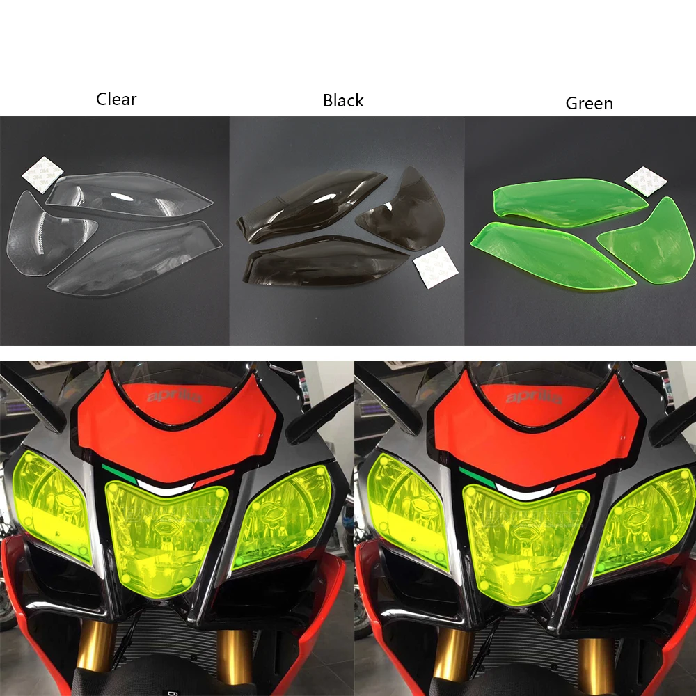 Fit for Aprilia RSV4 RR RSV4 RF RS V4 2011 2012 2013 2014 Motorcycle Headlight Guard Head Light Shield Screen Lens Cover Protec