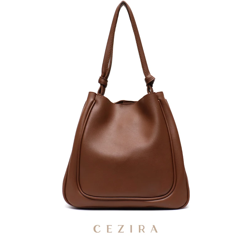 CEZIRA borsa Hobo in pelle vegana retrò PU per donna borsa a tracolla di Design di lusso borsa da viaggio grande da donna borsa Casual da donna