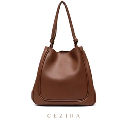 CEZIRA borsa Hobo in pelle vegana retrò PU per donna borsa a tracolla di Design di lusso borsa da viaggio grande da donna borsa Casual da donna