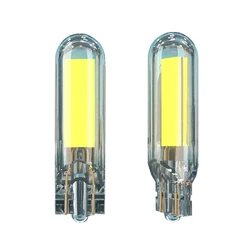 Ampoule en verre pour feu de signalisation de voiture, 2 pièces, saphir COB T15 LED W16W, 902 921, sans conducteur, feu de stationnement arrière blanc 6000K 12V