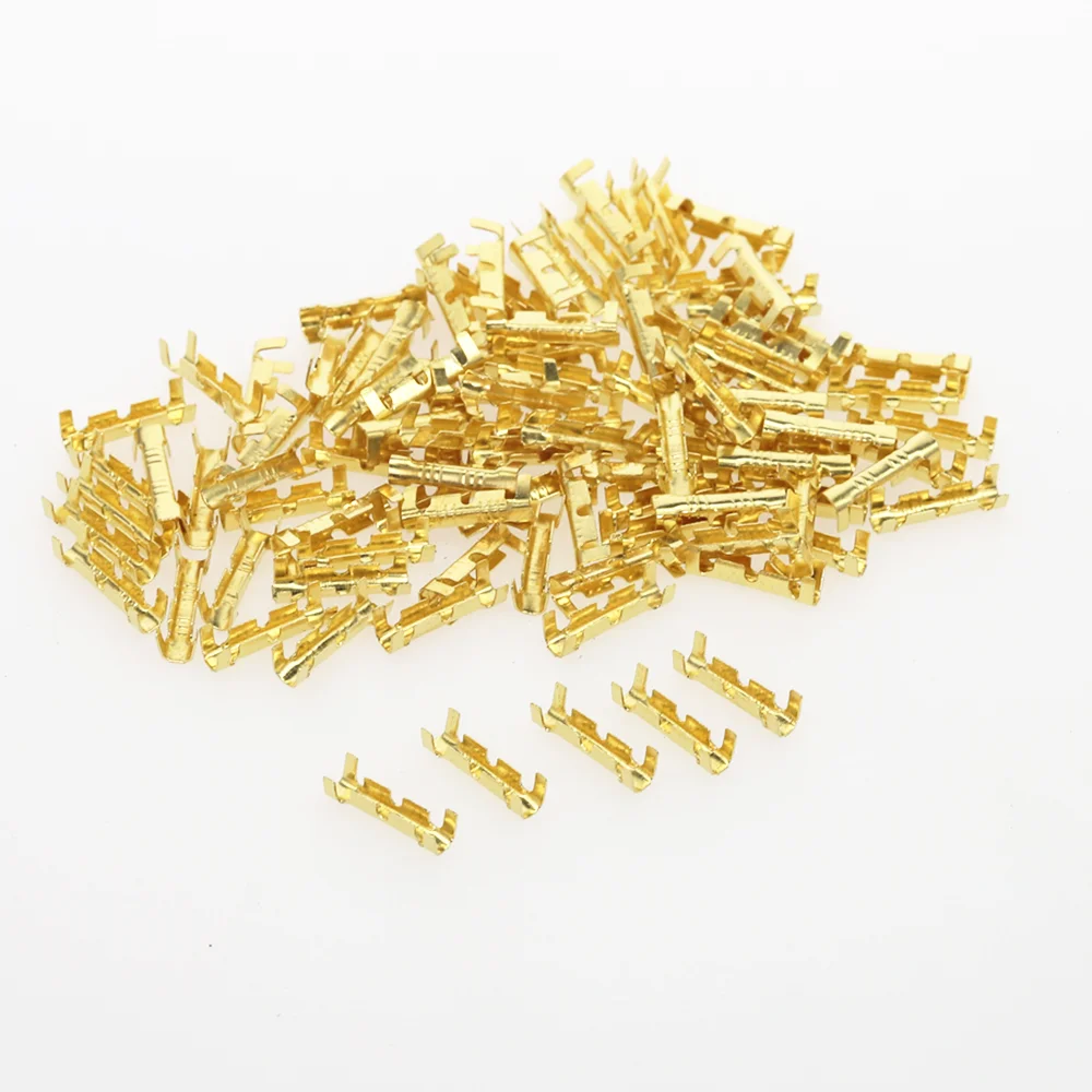 50pcs/100pcs 453 U-shaped terminal tab cold inserts connectors cold terminal small teeth fascia terminal,0.3-1.5mm2