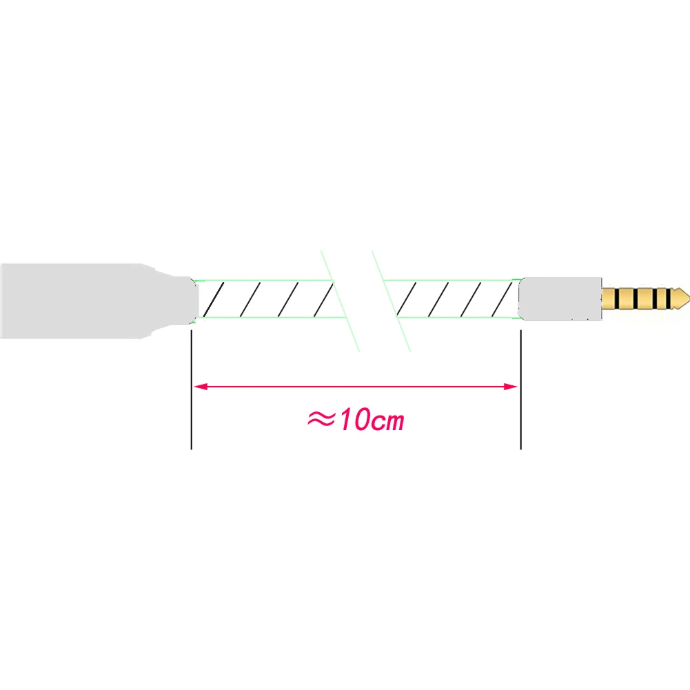 Thoulies HIFI 7N Cavo adattatore audio bilanciato maschio da 4,4 mm argento monocristallo a 4 pin XLR maschio bilanciato da 4,4 a XLR Balance