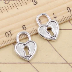 20pcs Charms Heart Lock 19x14mm Tibetan Silver Color Pendants Antique Jewelry Making DIY Handmade Craft
