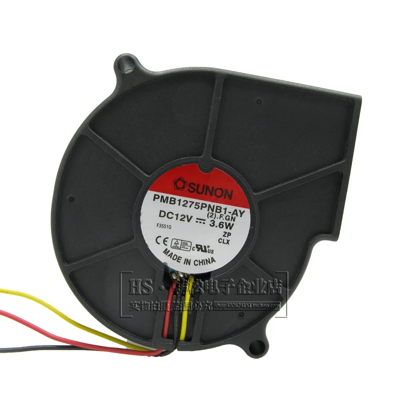 Original For Sunon 7CM blower built quasi 7530 12V 3.6W turbine fan PMB1275PNB1-AY+cooling fan