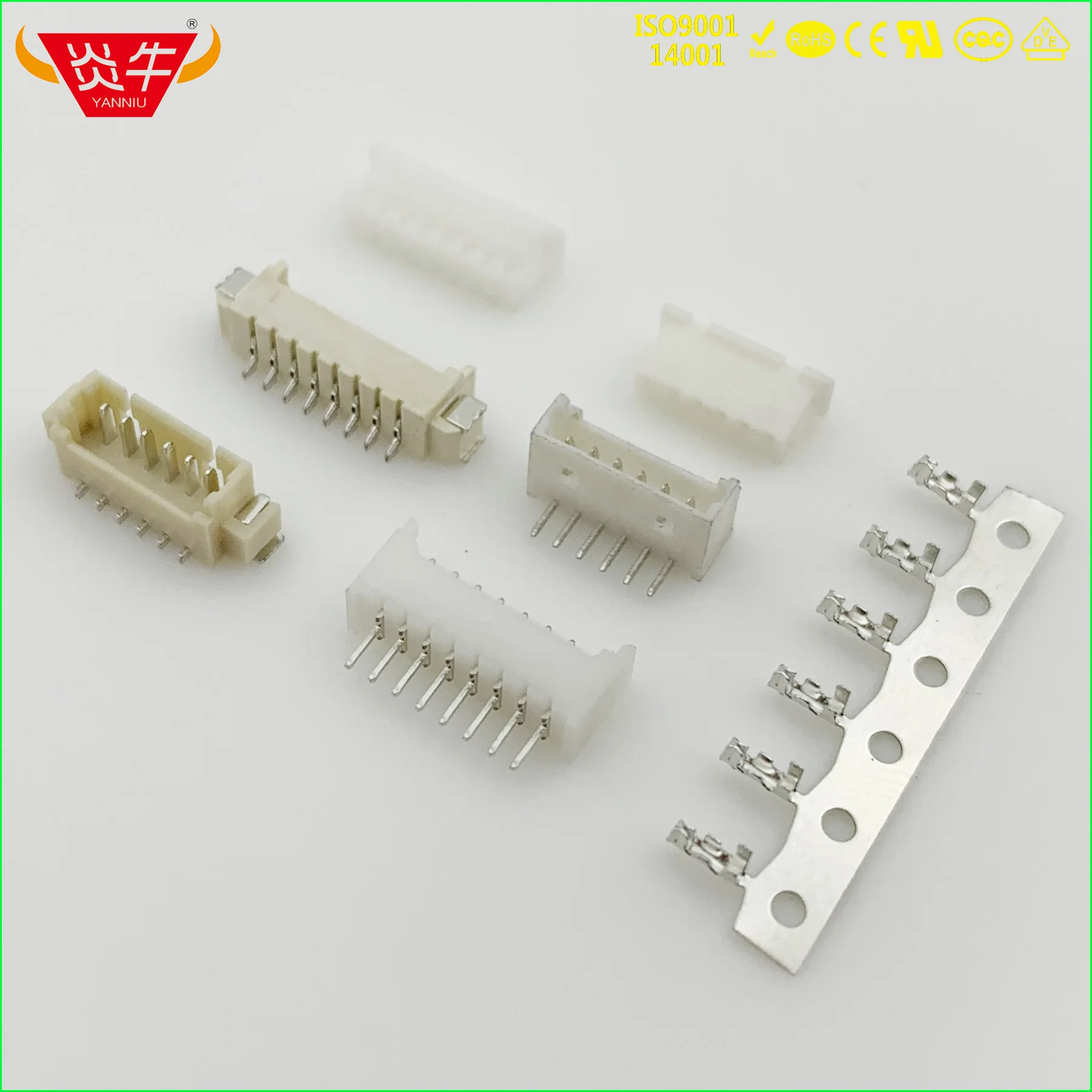 

100Pcs 1.25 SMT WHITE STRIP CONNECTOR 1.25mm HOUSING WAFER TERMINAL HX12500-Y -PT HX12501-A HX12501-AB HX12501-AWB MOLEX 51021