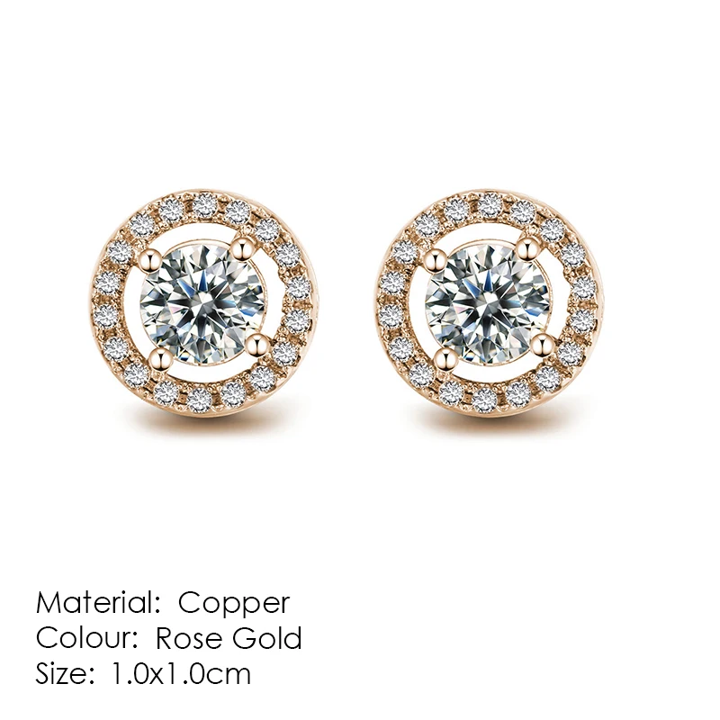 Shiny Ästhetischen Stud Ohrring Für Frauen Neue Jahr Geschenk Piercing Wunderschöne CZ Zirkon frauen Earing Modeschmuck Zubehör E082 – Detail 15