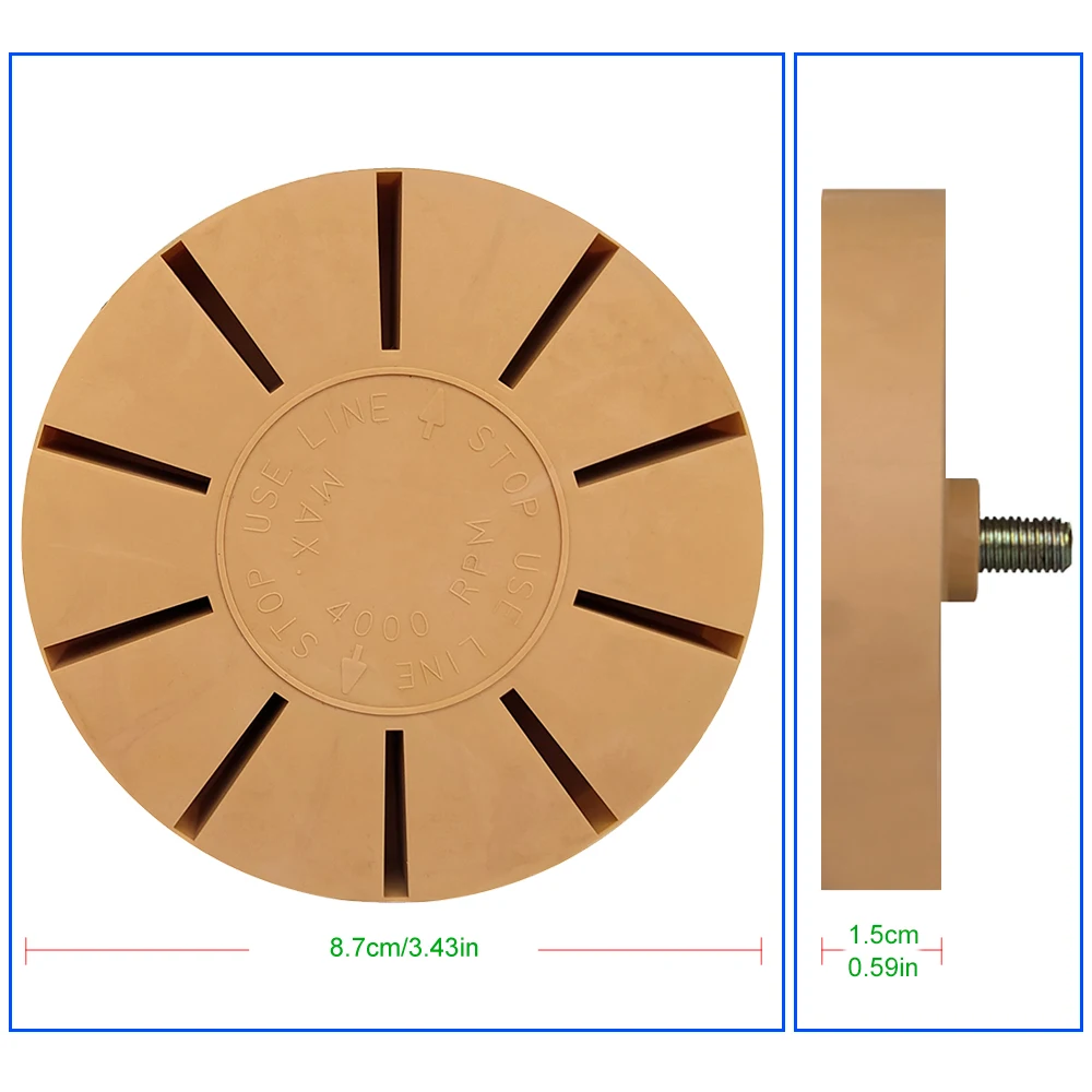 Rubber Eraser Wheel 3.9 Inch 3.5