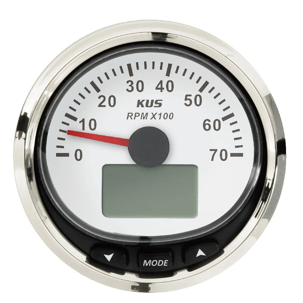 KUS NMEA2000 DN85mm Generator Tachometer with Multifunction Display 0-7000rpm for Marine Vessel