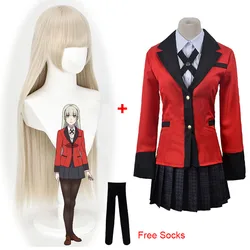 2023 Momobami Ririka Costumes Compulsive Gambler Ririka Momobami Cosplay Wigs Halloween Women Party Costume