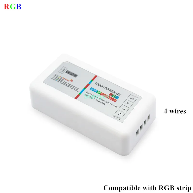 2.4G RF Remote Controller Touch Screen Remote Control Single color dimmer CCT RGB RGBW RGBCCT LED strip Wireless receiver