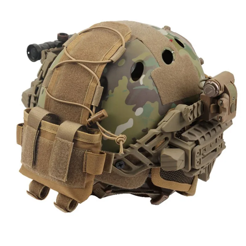 Tactical Helmet Battery Pouch MK2 Helmet Battery Pack Helmet Counterweight Pack Accessory For Outdoor Sport Hunting