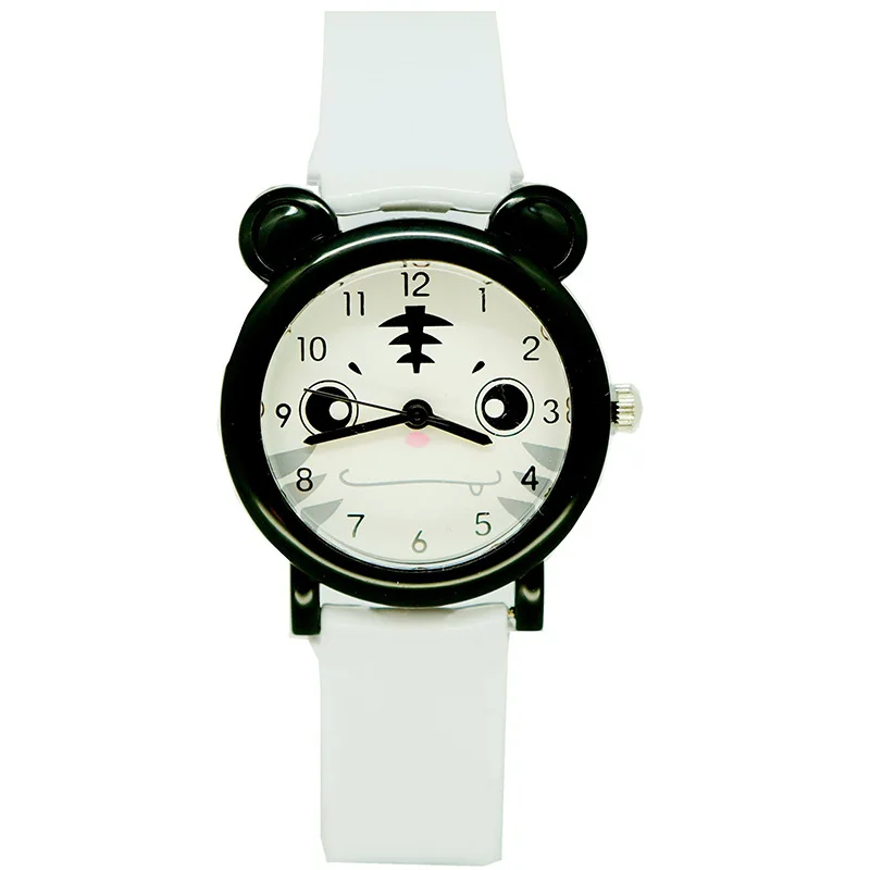 Hot Koop Leuke Kleurrijke Animal Tiger Panda Knorretje Cartoon Kinderen Horloge Student Quartz Pointer Gift Horloge Groothandel Horloges Kids