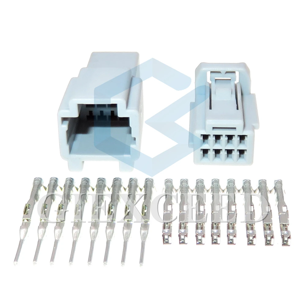 

8 Pin 0.6 Series Automotive Wire Cable Docking Connector AC Assembly Miniature Unsealed Plastic Housing Socket 6098-6452