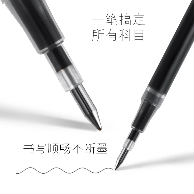 TRUECOLOR Scholar Red 0.5 Gel Pen V2087 Black Pen Signature Pen High Capacity For Exams 12PCS