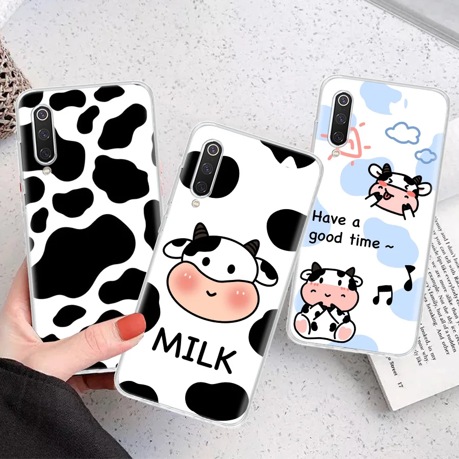 Dairy Cattle Cow Speckle Cute Silicon Call Phone Case For Xiaomi Poco X3 NFC M3 F3 X4 X5 M4 Pro M2 F2 F1 Mi Note 10 Lite A1 A2 A