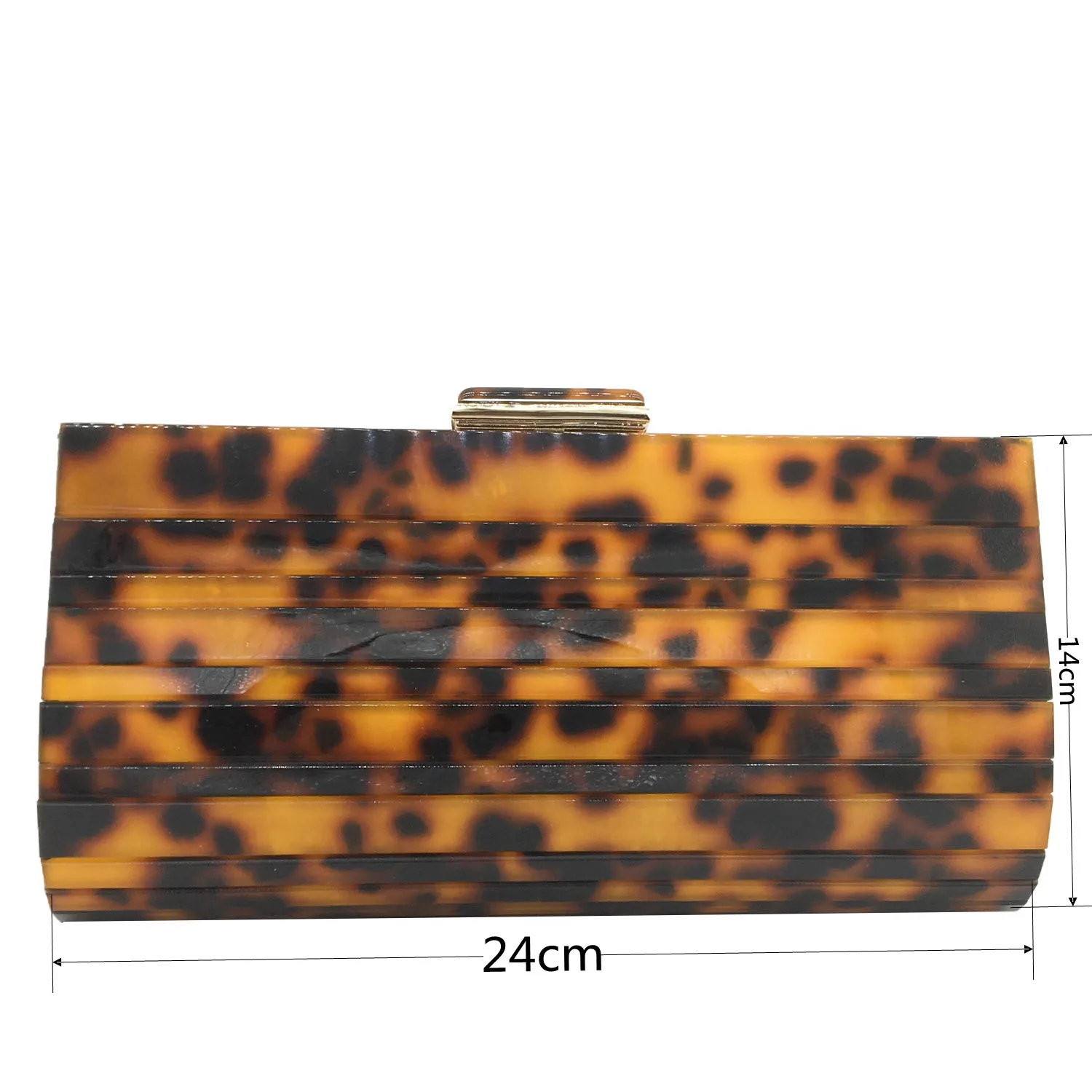 Women\'s Wedding Clutch Evening Bag Small Female Handbag Luxury Wedding Bridal Purse Chain Party Shoulder Bag Acrylic Leopard Bag