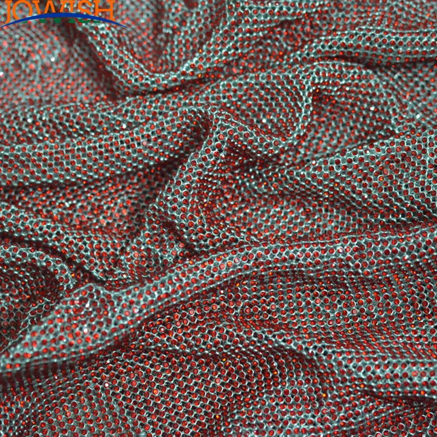 

High Quality 2mm 3mm Aluminum Metal Rhinestone Fabric Mesh Without Iron On Sheet, Non Hotfix Crystal Rhinestone Dress in Silver