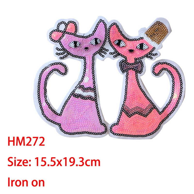 Cartoon Decorative Patch French bulldog Rabbit Cat Bear icon Embroidered Applique Patches For DIY Iron on Badges on clothes