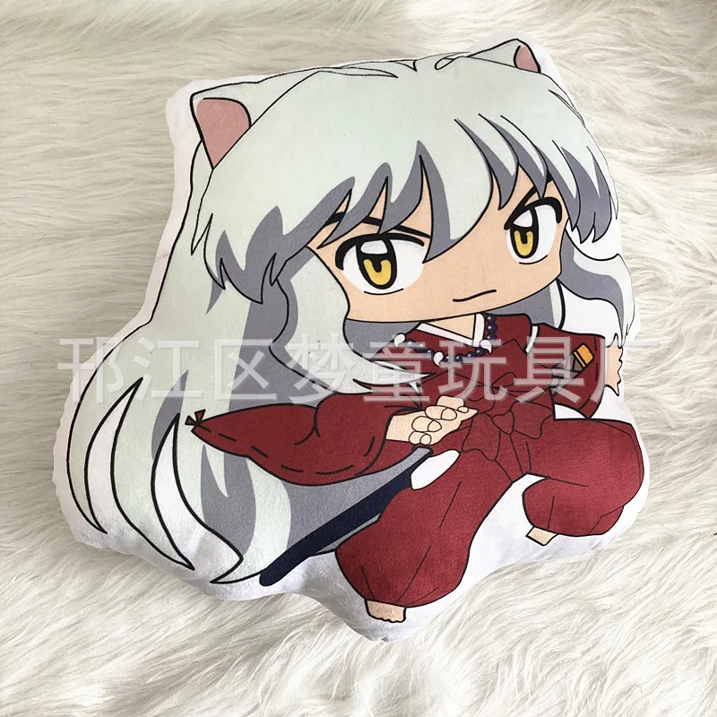 10cm Inuyasha Plush Doll Anime Inuyasha Sesshoumaru Action Cute Soft Plush Doll Inuyasha Plush Key Pendant Soft Toys